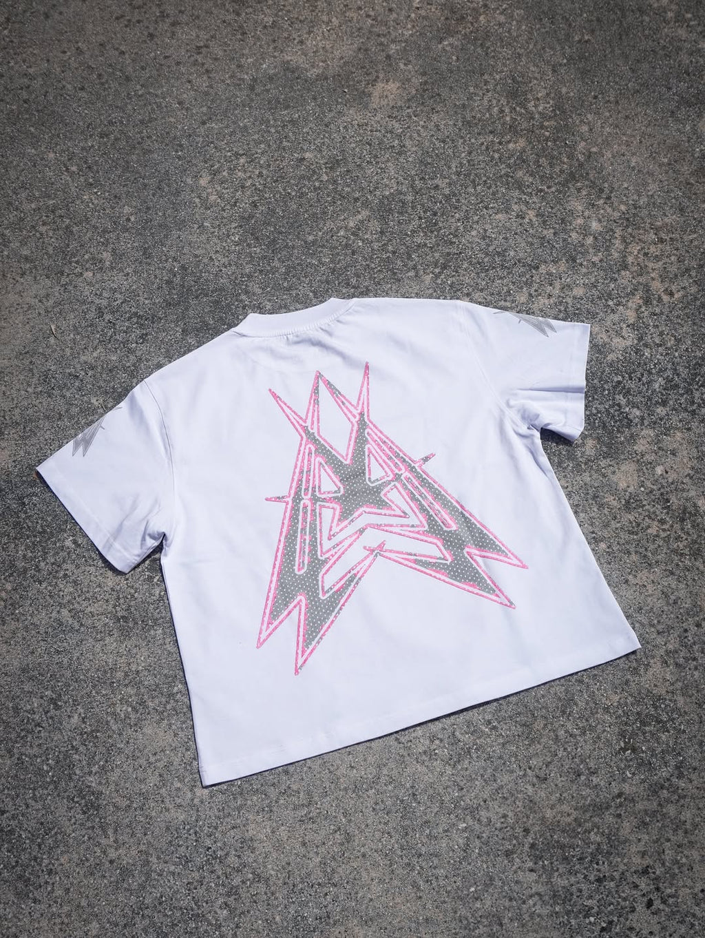 ROSA FLUO SHINE T-SHIRT