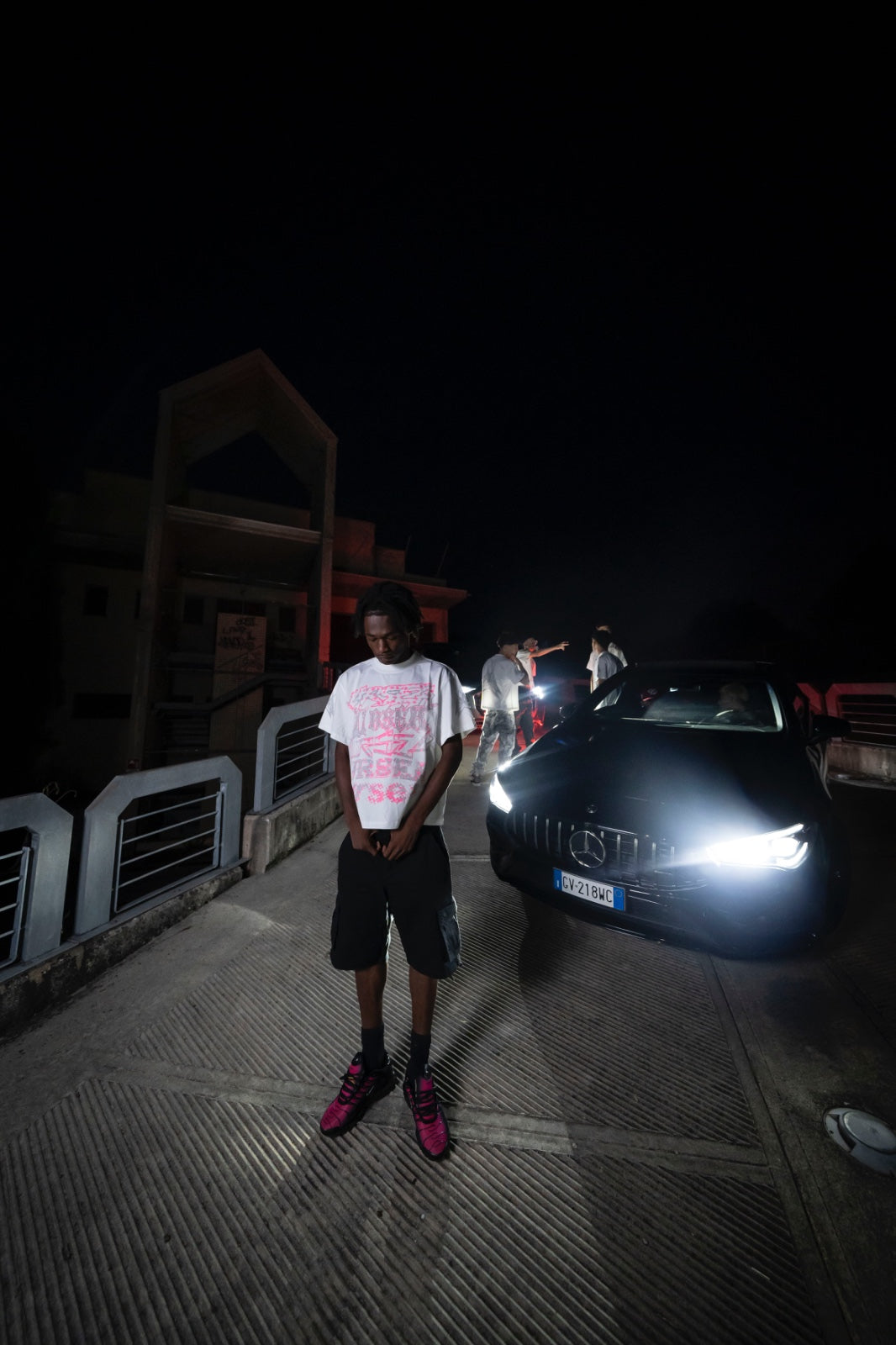 ROSA FLUO SHINE T-SHIRT